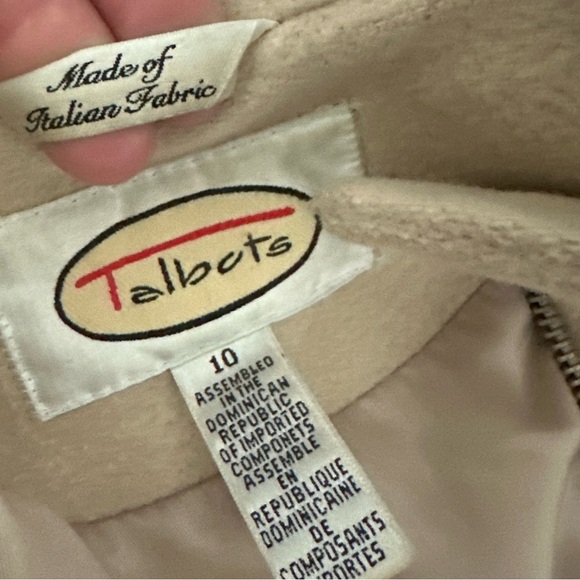 Vintage Talbots Italian Fabric 100% Wool Peacoat FLAWS PLEASE READ - Picture 11 of 11